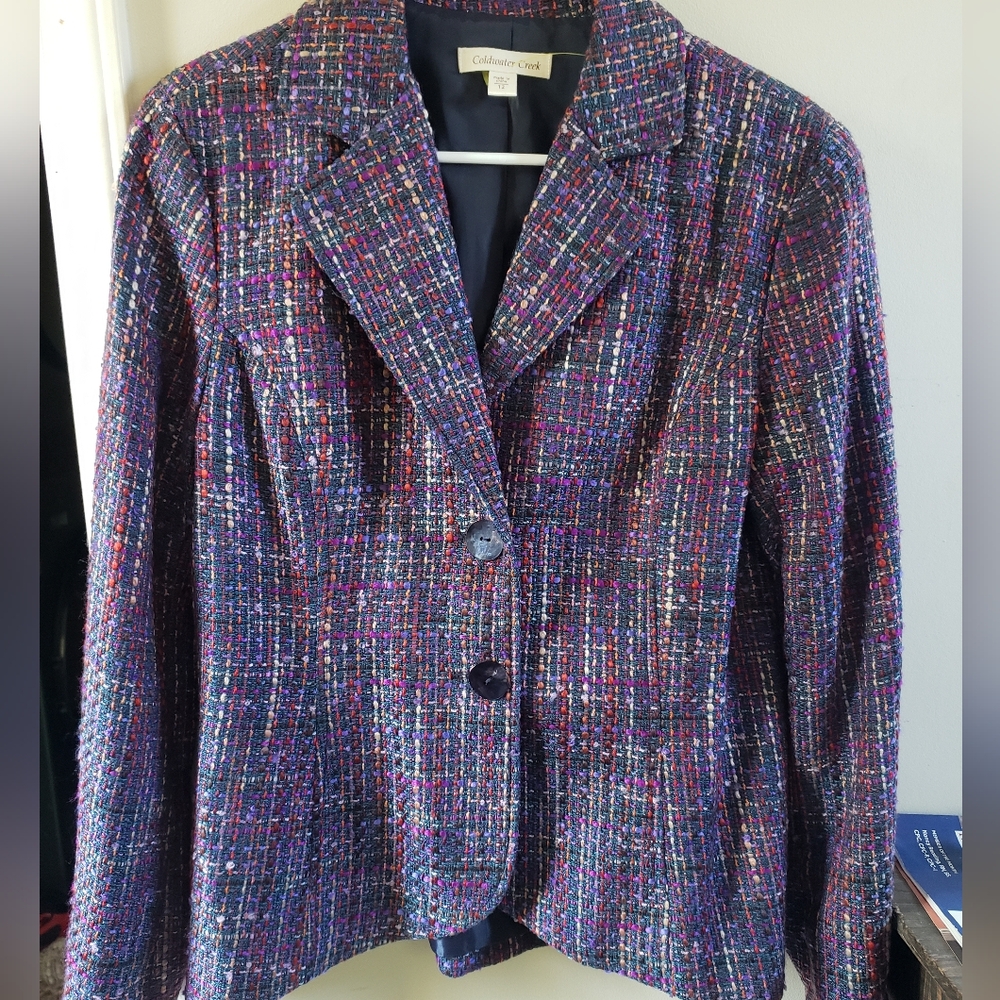Coldwater Creek Tweed Jacket Size 12